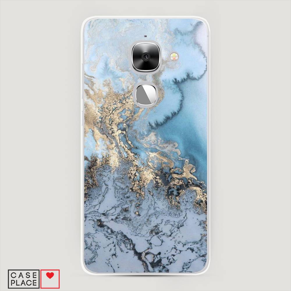 фото Чехол awog "морозная лавина синяя" для leeco le 2/2 pro