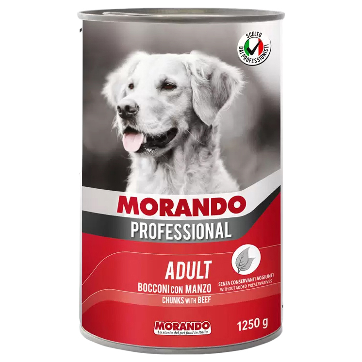 Консервы для собак Morando Professional Adult говядина, 1250г