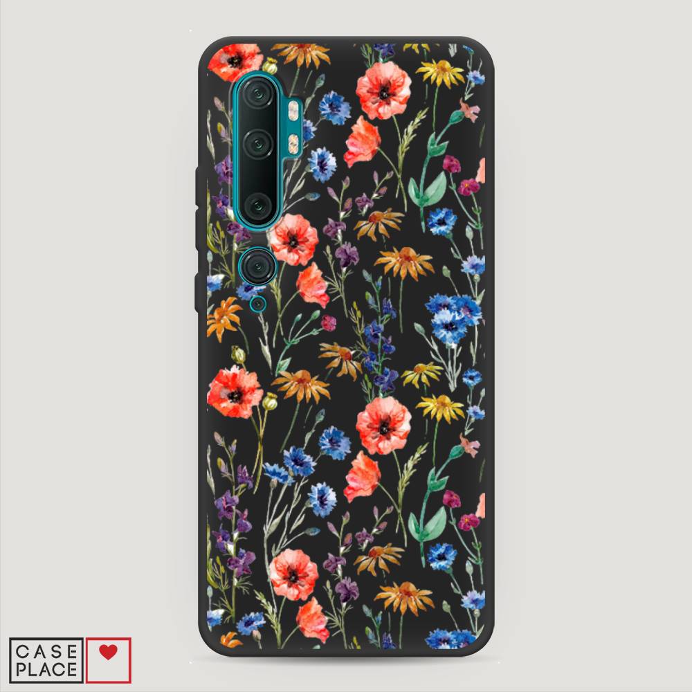 

Чехол Awog на Xiaomi Mi Note 10/Mi Note 10 Pro "Маки и васильки фон", 37352-1