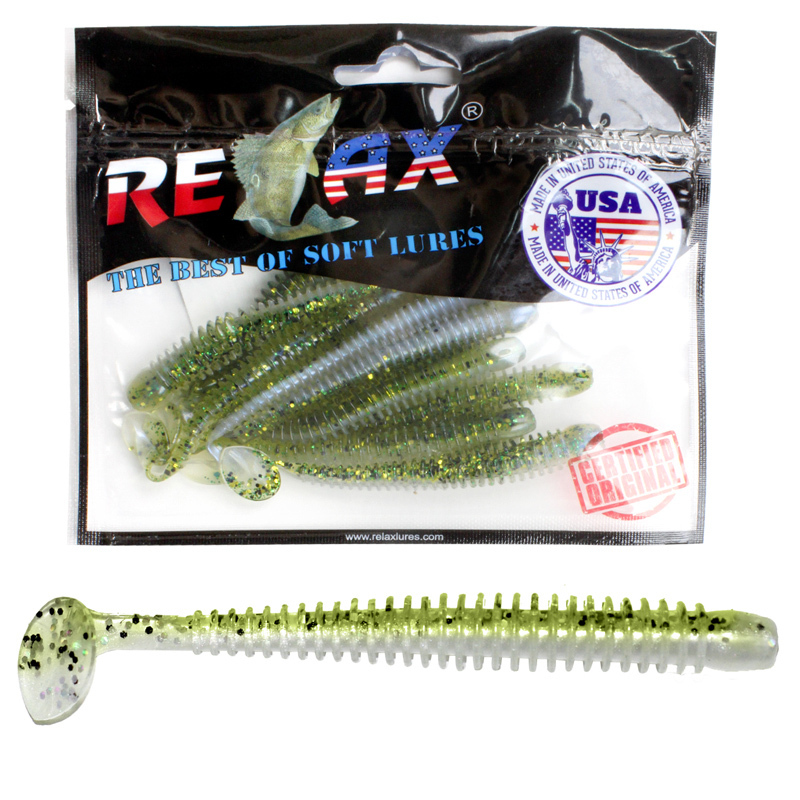 

Мягкая силиконовая приманка риппер RELAX TEXAS LAMINAT (L059 (Blue Pearl, Baby Bass,, Синий, Texas Laminat