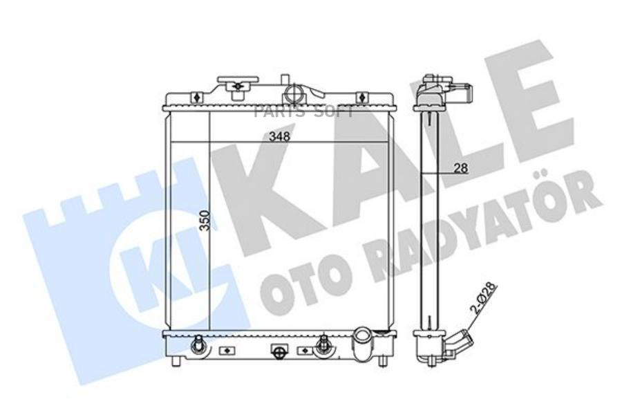

KALE Радиатор двигателя HONDA CIVIC V CIVIC VI CRX III HR-V- ROOVER 45 400