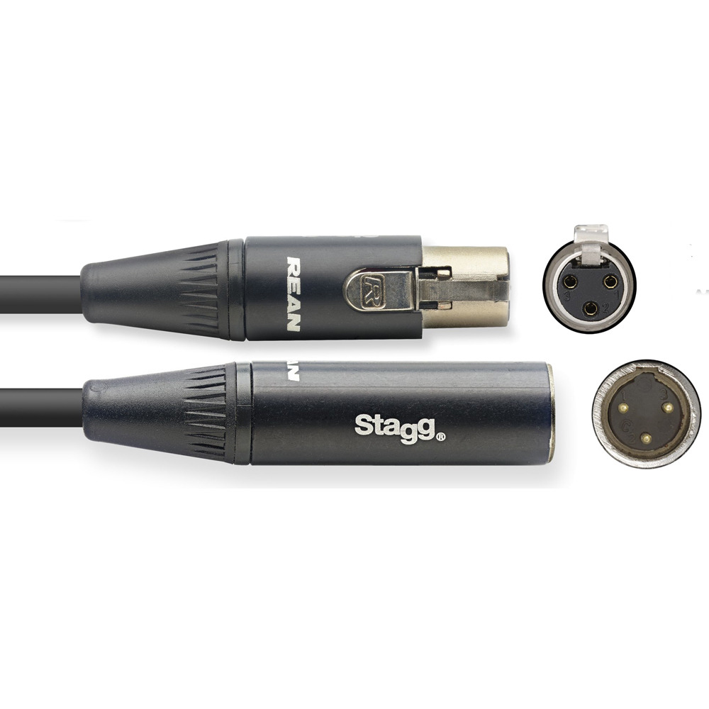 

Кабель аудио 1xMini XLR - 1xMini XLR Stagg NAC3MXFMXMR 3.0m, NAC3MXFMXMR 3.0m