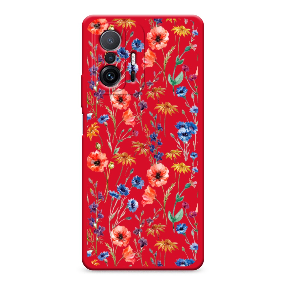 

Чехол Awog на Xiaomi Mi 11T/11T Pro "Маки и васильки фон", 313753-1