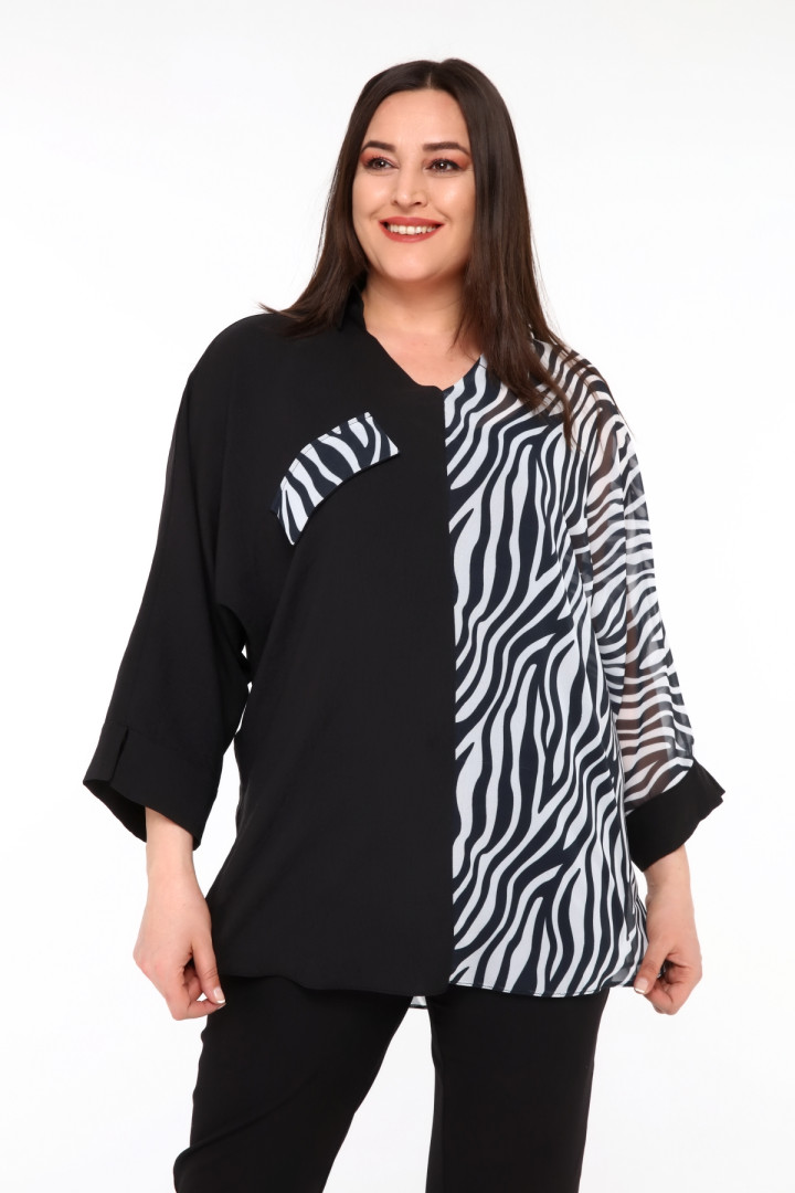 

Блуза женская Pianoluce P-2944 черная 44 RU (товары доставляются из-за рубежа), P-2944