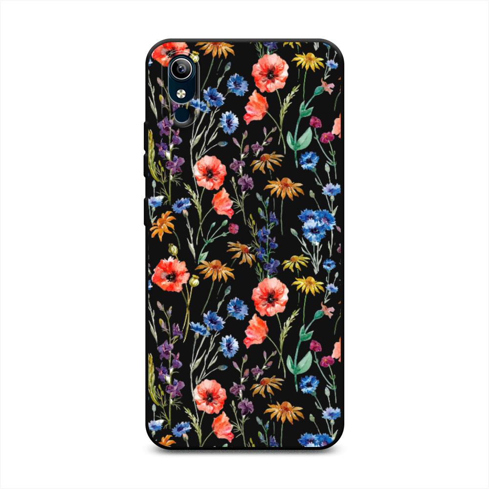 

Чехол Awog на Vivo Y91c/Y1s "Маки и васильки фон", 262852-1