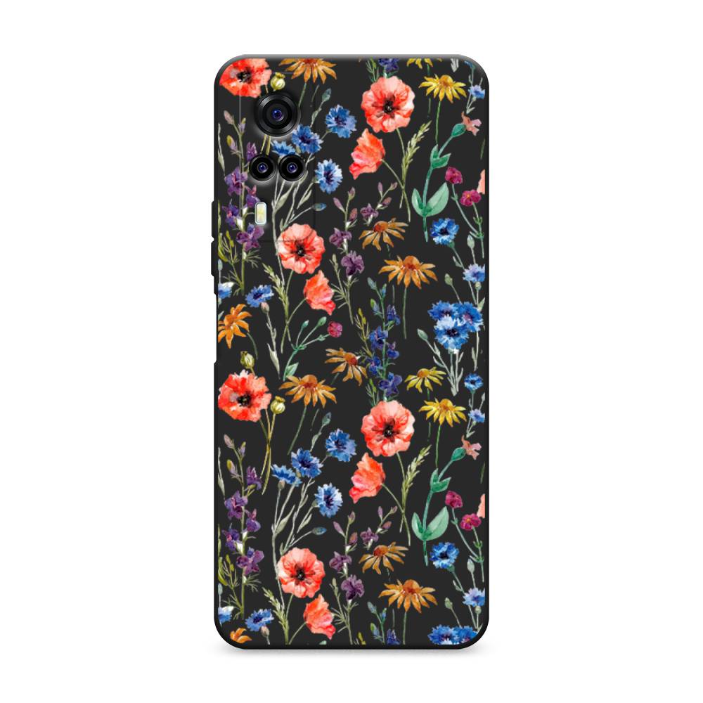 

Чехол Awog на Vivo Y31/Y53s 4G "Маки и васильки фон", 263752-1