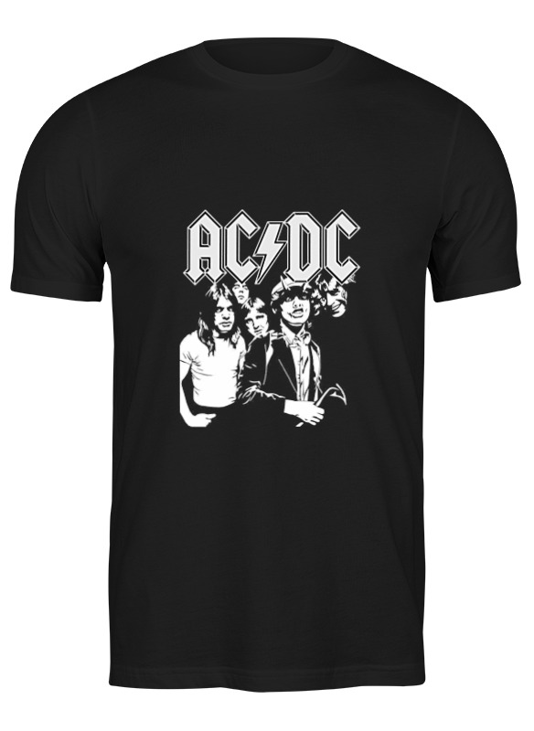 

Футболка мужская Printio Ac/dc черная M, Ac/dc