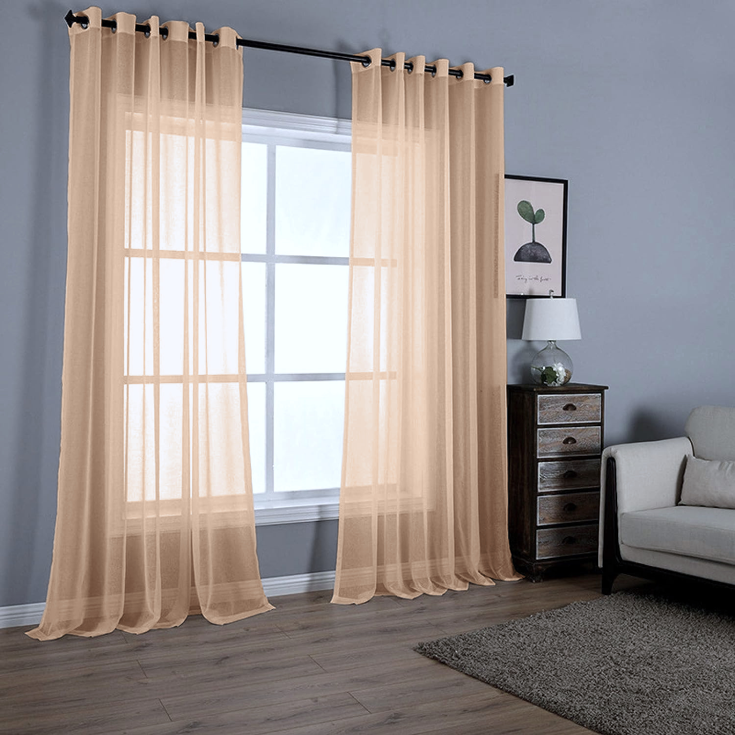 

Тюль Глубокое Озеро Т-ЛЮВ-1 150x260 бежевый 2шт, Т-ЛЮВ-1