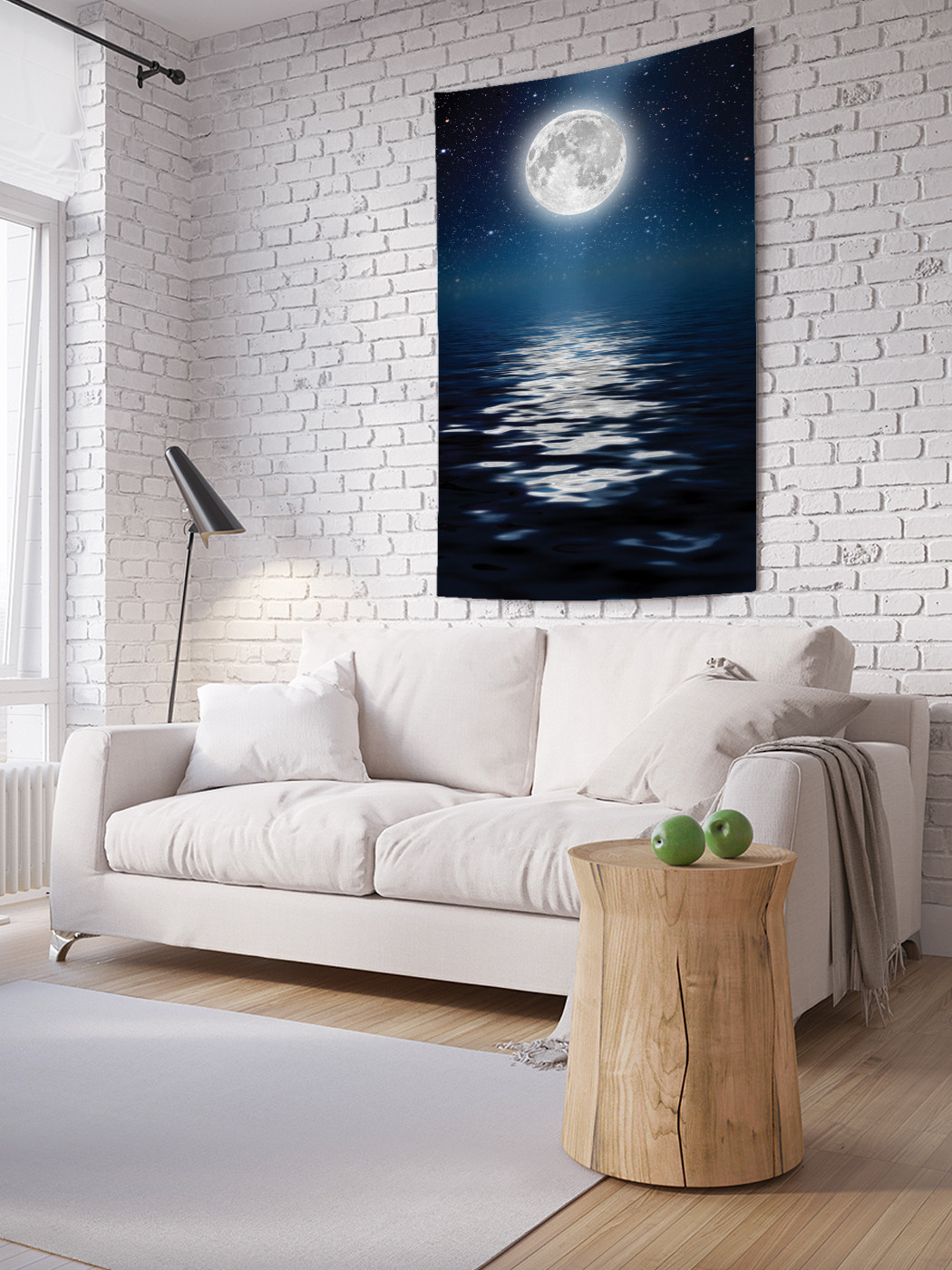 

Вертикальное фотопанно на стену JoyArty Лунные отблески 150x200 см, Лунные отблески