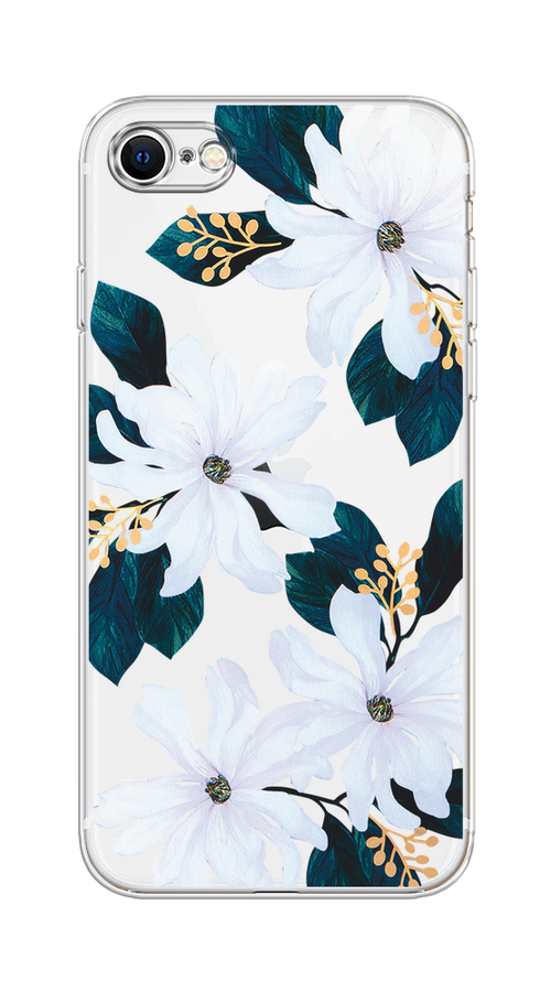 

Чехол на Apple iPhone 7/8/SE 2020/SE 2022 "Delilah Flower", Зеленый;белый, 12450-1