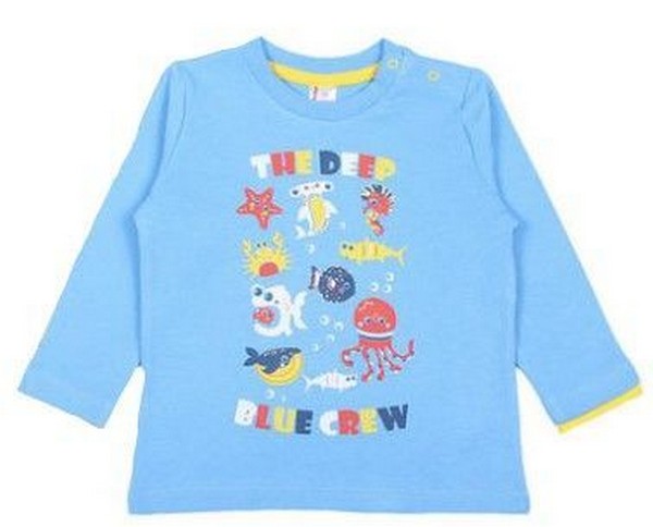 Лонгслив детский Cherubino 61805 (172) CSN голубой, 62