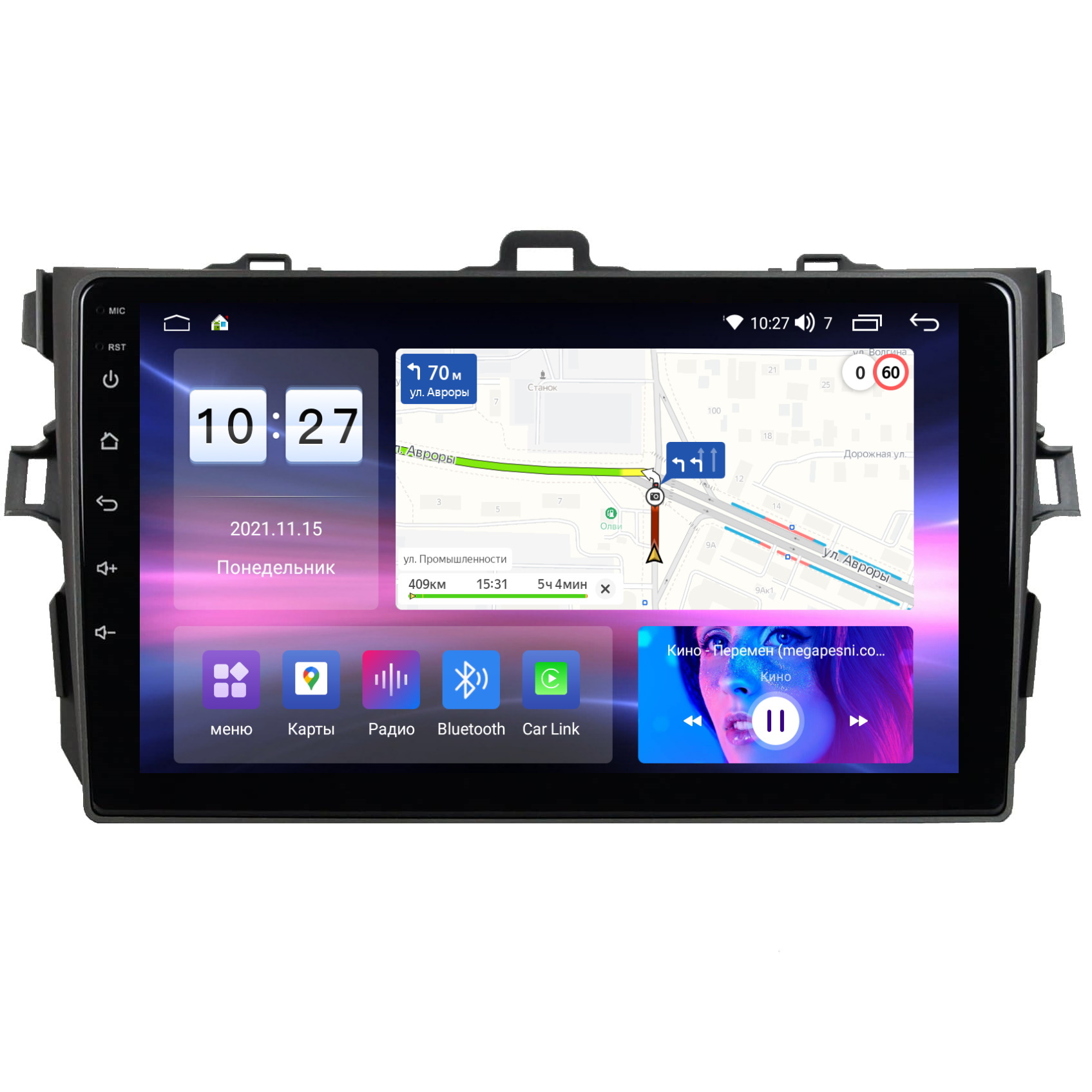 Магнитола CRS-300 M200S Тойота Королла 2006-2012 Toyota Corolla E150 - Android 13 - IPS