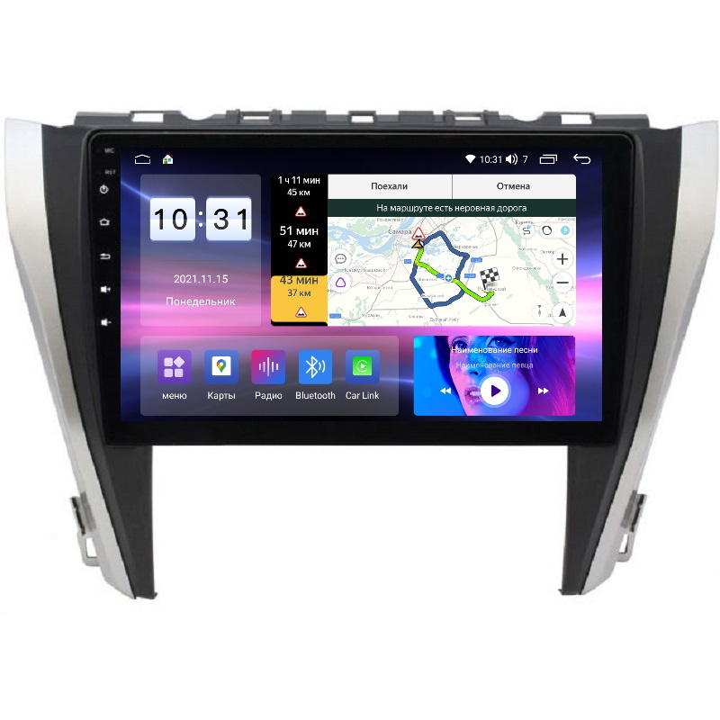 Магнитола CRS-300 M200S Тойота Камри 55 Toyota Camry 2015-2017 - Android 13 - IPS  CarPlay