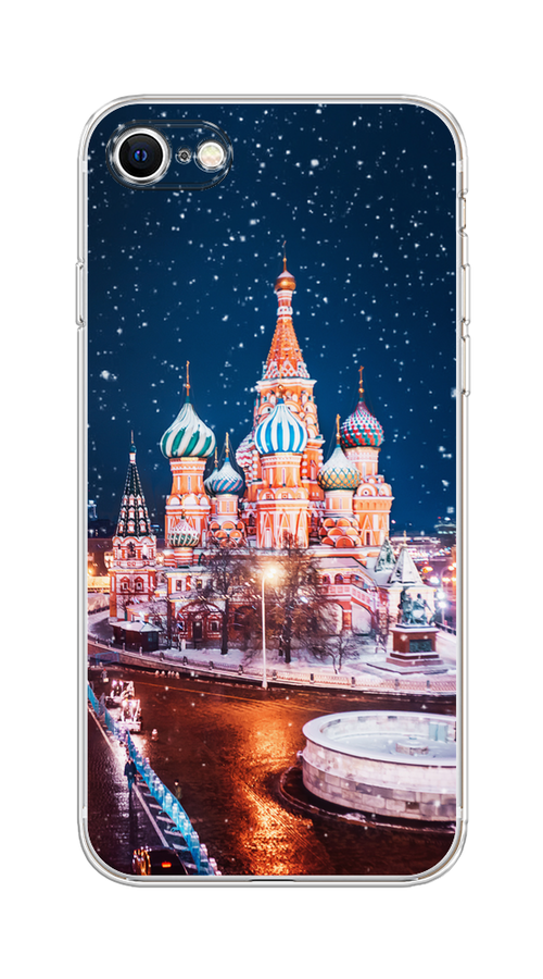 

Чехол на Apple iPhone 7/8/SE 2020/SE 2022 "Москва 1", Коричневый;синий;белый, 12450-1