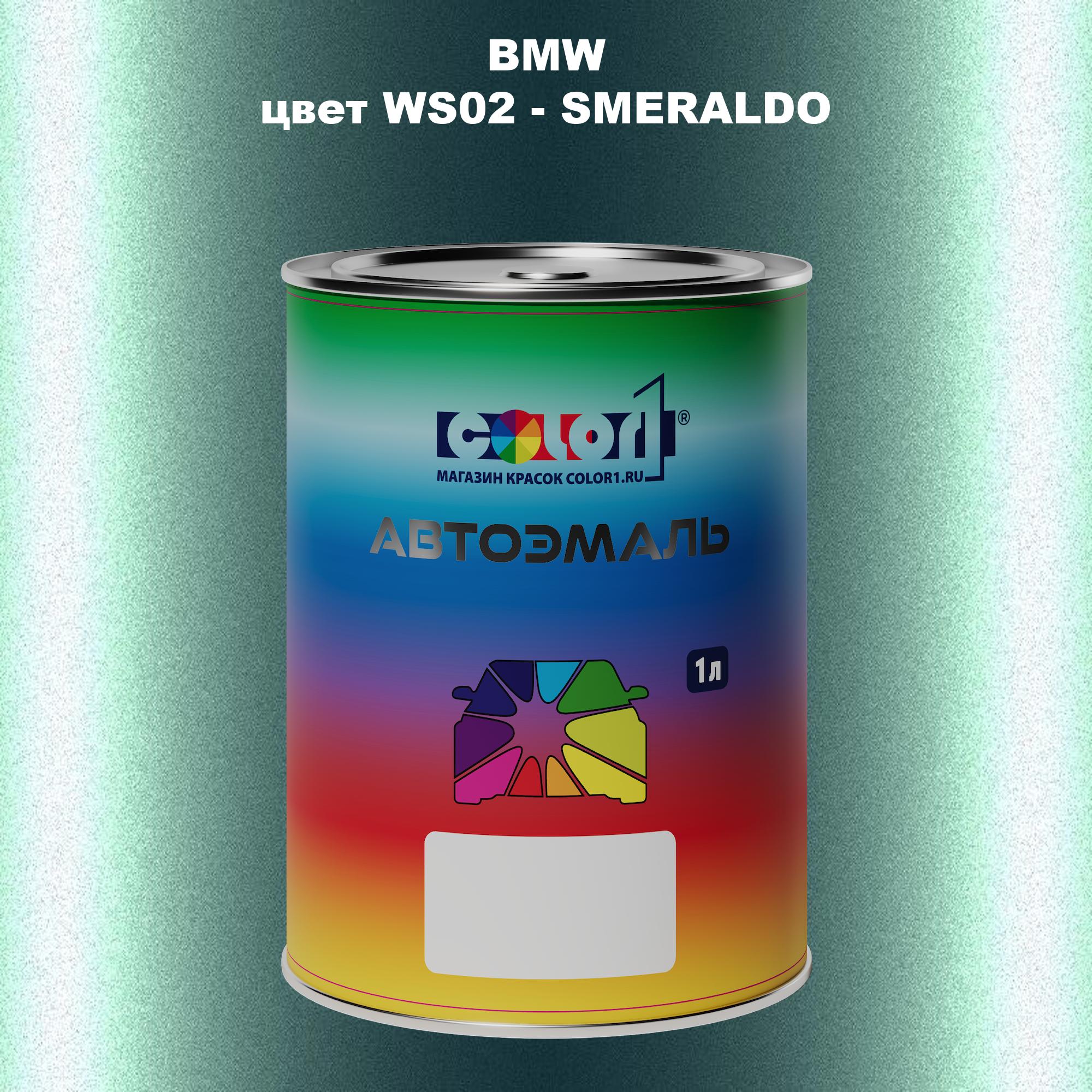 

Автомобильная краска COLOR1 для BMW, цвет WS02 - SMERALDO, Прозрачный