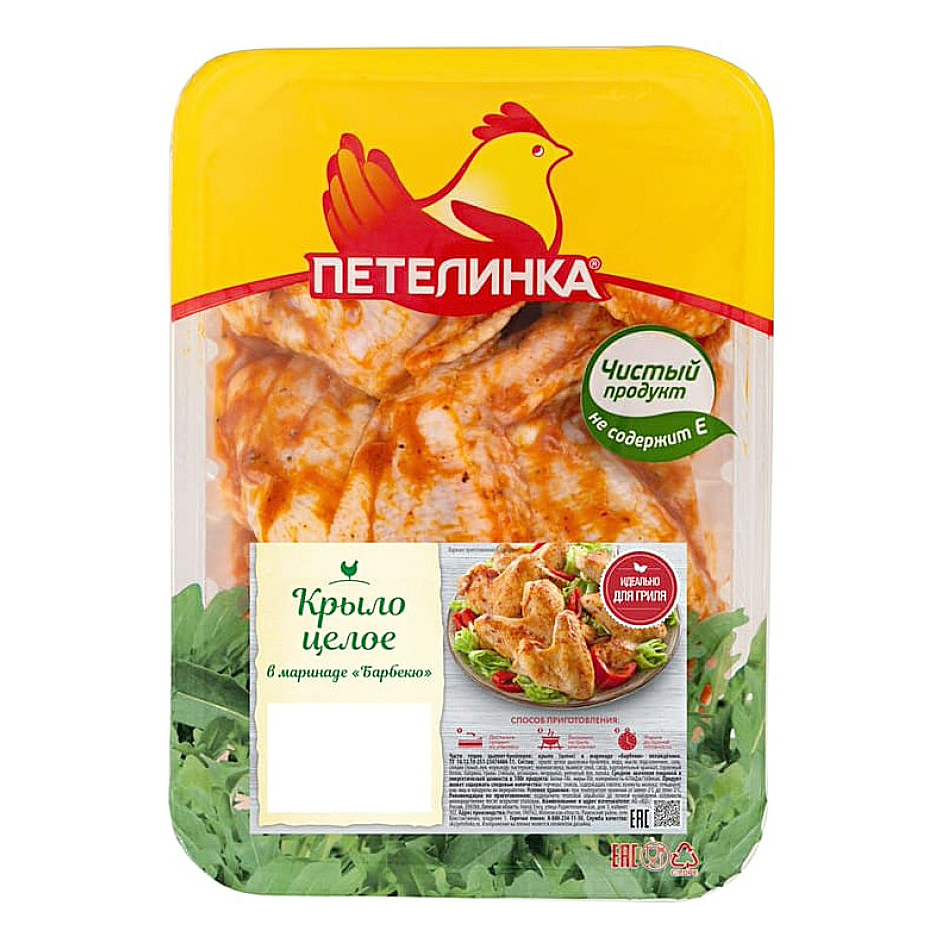 

Крыло куриное Петелинка Барбекю охлажденное +-1,6 кг