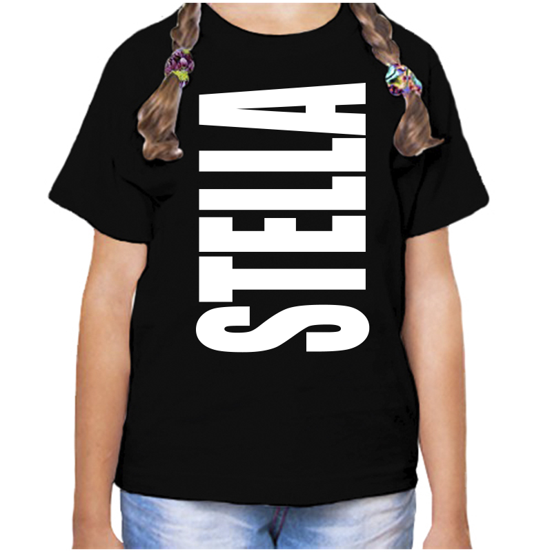 

Футболка девочке черная 30 р-р стелла, Черный, fdd_stella