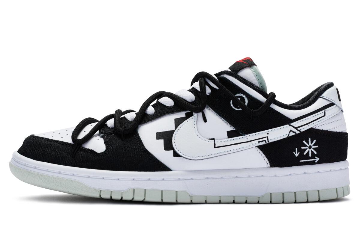 

Кеды унисекс Nike Dunk Low BIGNIU белые 44 EU, Белый, Dunk Low BIGNIU