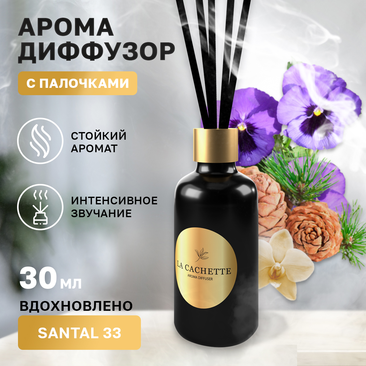 Аромадиффузор La Cachette U271 Santal 33 30 мл