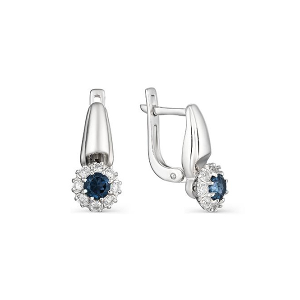 

Серьги из серебра с фианитом, топазом АЛЬКОР 02-0888_0НСЛ-00, 02-0888_0НСЛ-00