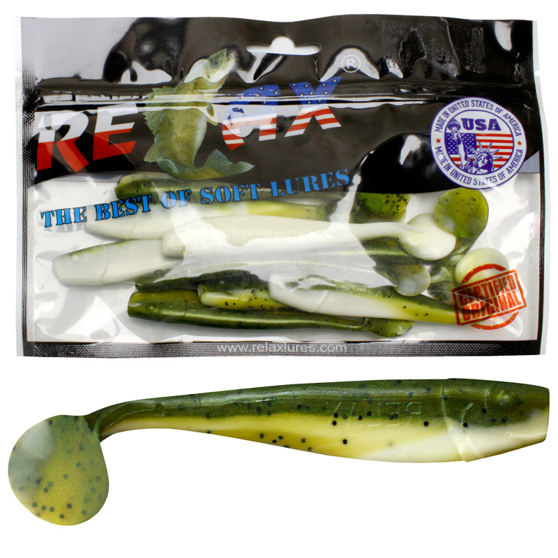 

Мягкая силиконовая приманка риппер RELAX KINGSHAD LAMINAT (8.9 / L245 (White, Green, Белый;зеленый, Kingshad Laminat