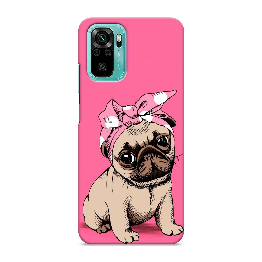 фото Пластиковый чехол "dog pin-up" на xiaomi redmi note 10s awog