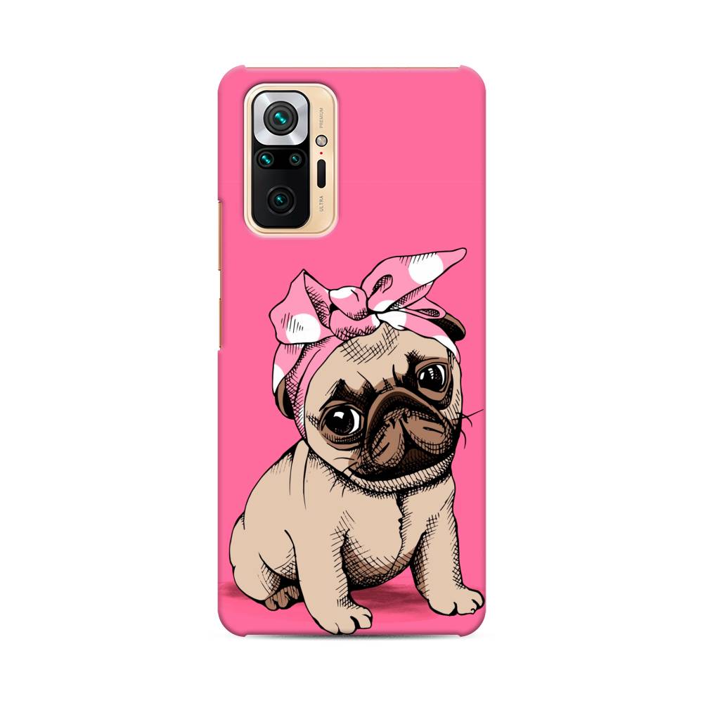 фото Пластиковый чехол "dog pin-up" на xiaomi redmi note 10 pro awog