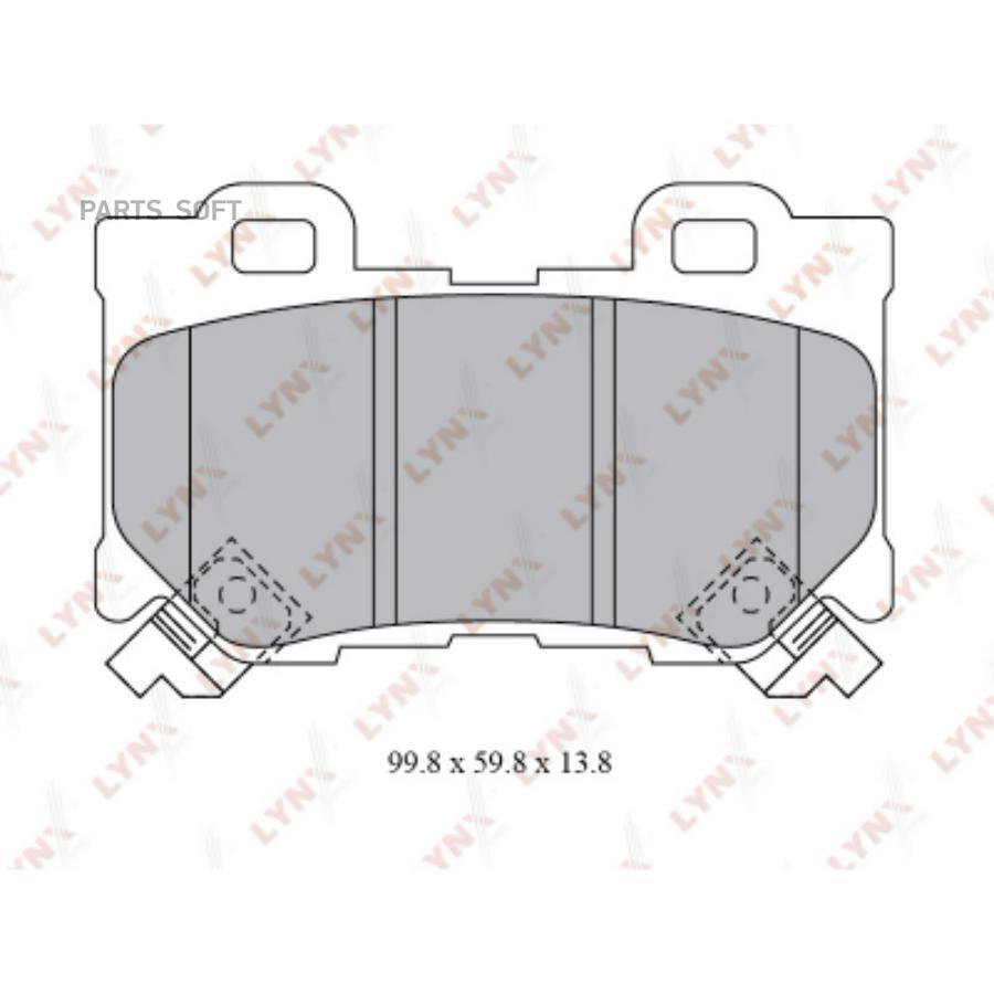

Тормозные колодки Lynxauto BD5743