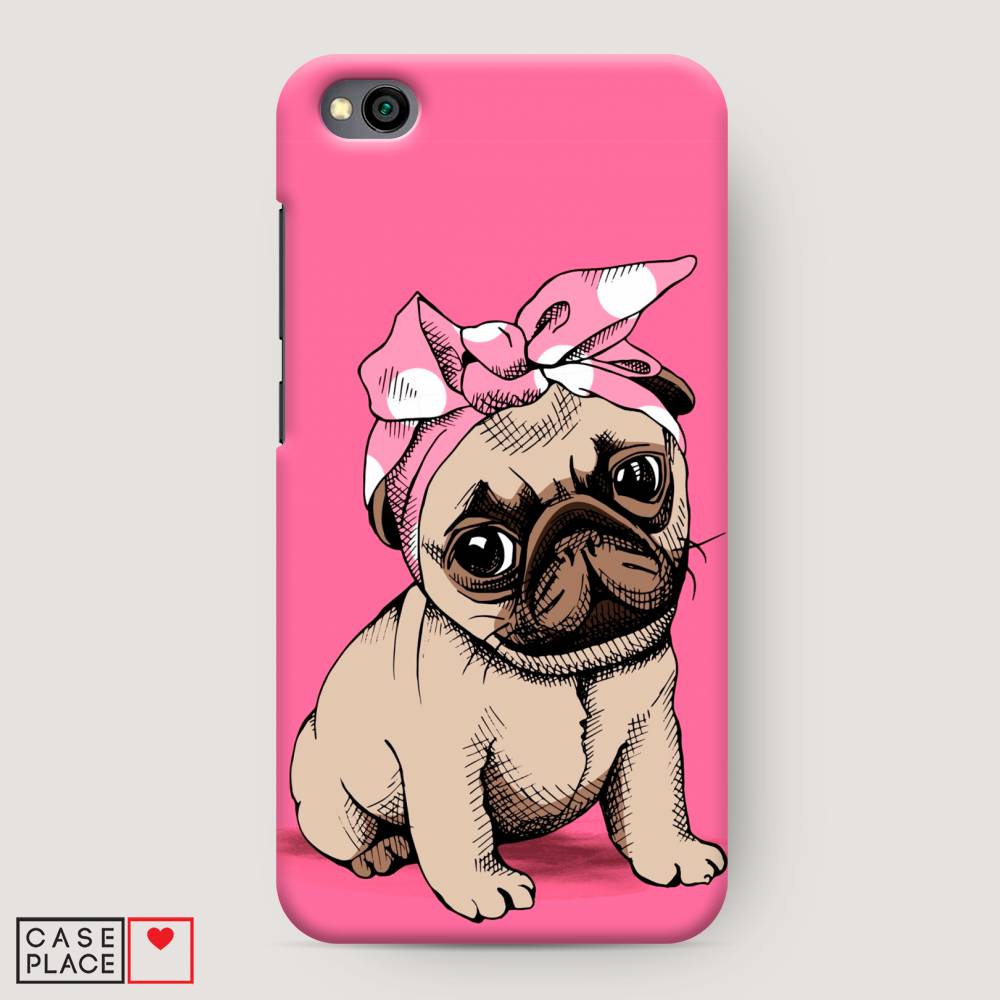 фото Пластиковый чехол "dog pin-up" на xiaomi redmi go awog