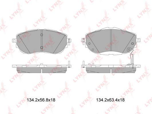 

Тормозные колодки Lynxauto BD7605