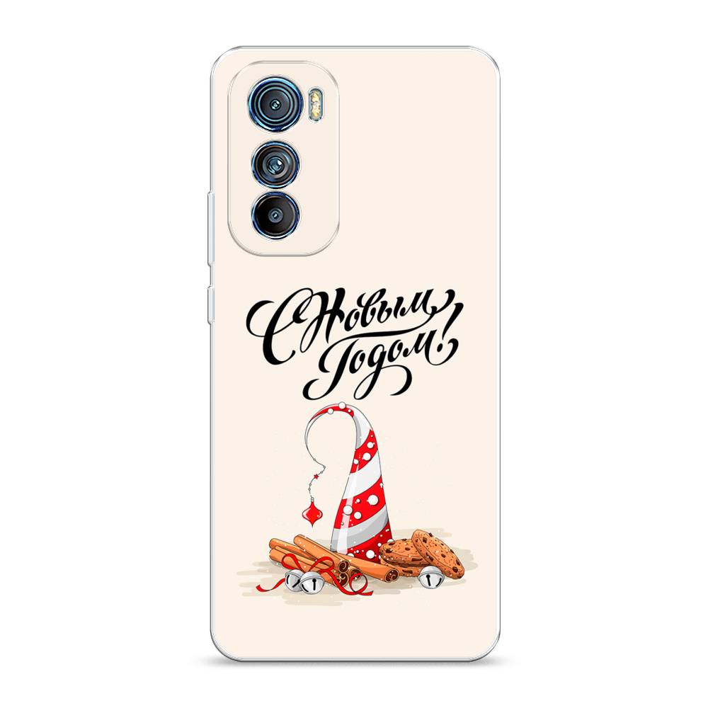 

Чехол на Motorola Edge 30 "Подарки на Новый Год", Бежевый;красный;черный, 243250-5