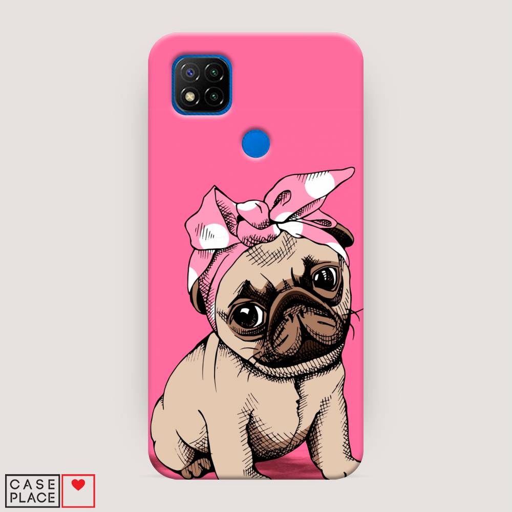 фото Пластиковый чехол "dog pin-up" на xiaomi redmi 9c awog