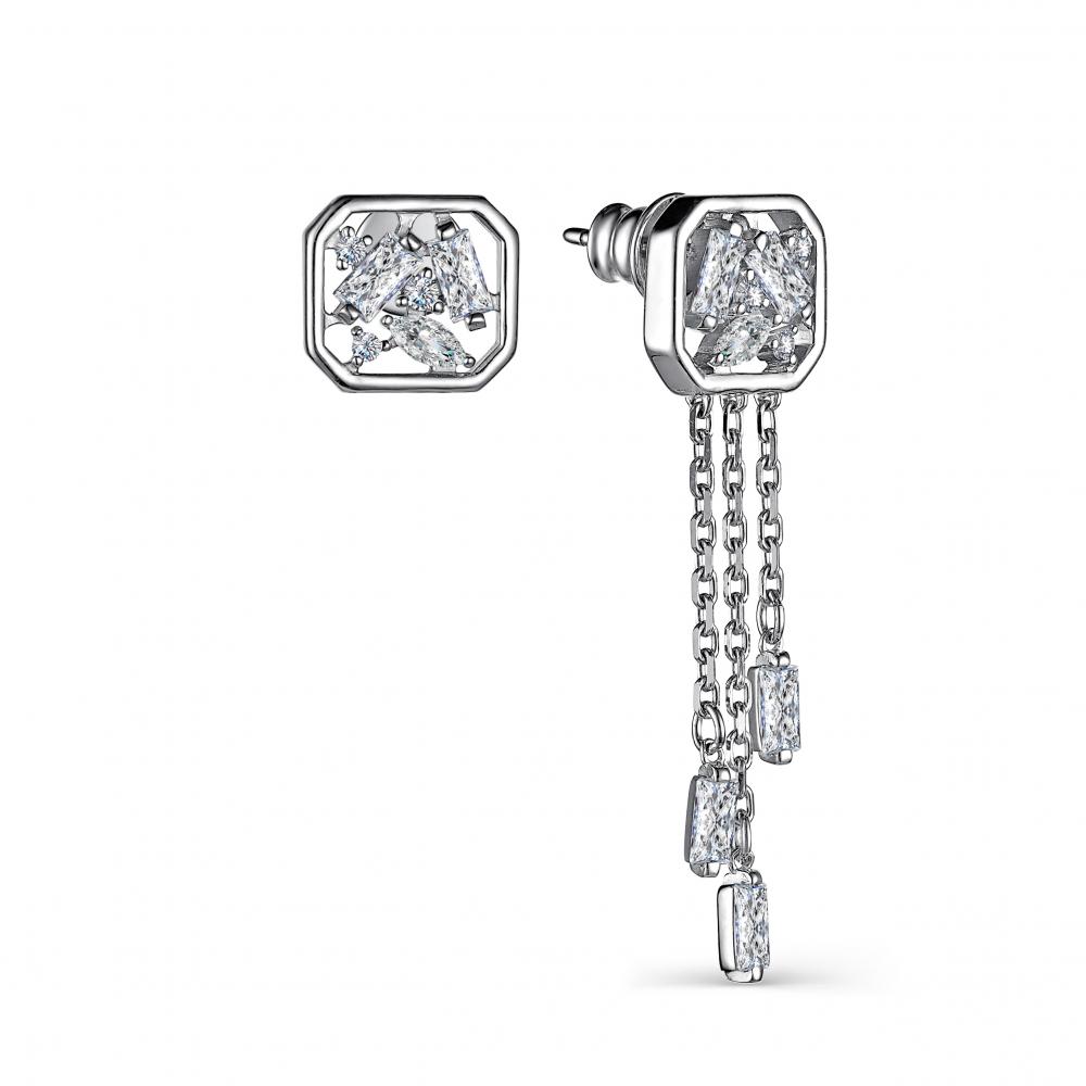 

Серьги из серебра с фианитом АЛЬКОР 02-2839_00КЦ-00, 02-2839_00КЦ-00