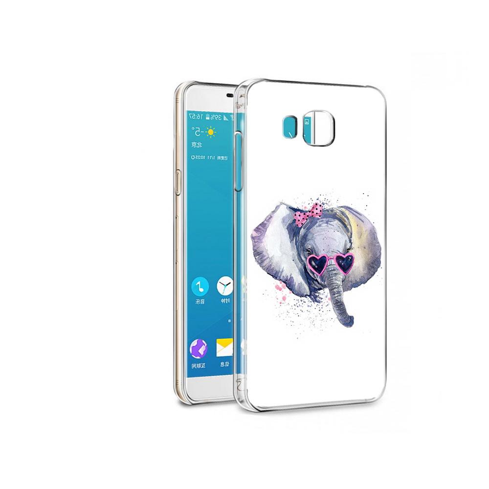 

Чехол MyPads Tocco для Samsung Galaxy Alpha слоник в очках (PT13063.503.608), Прозрачный, Tocco