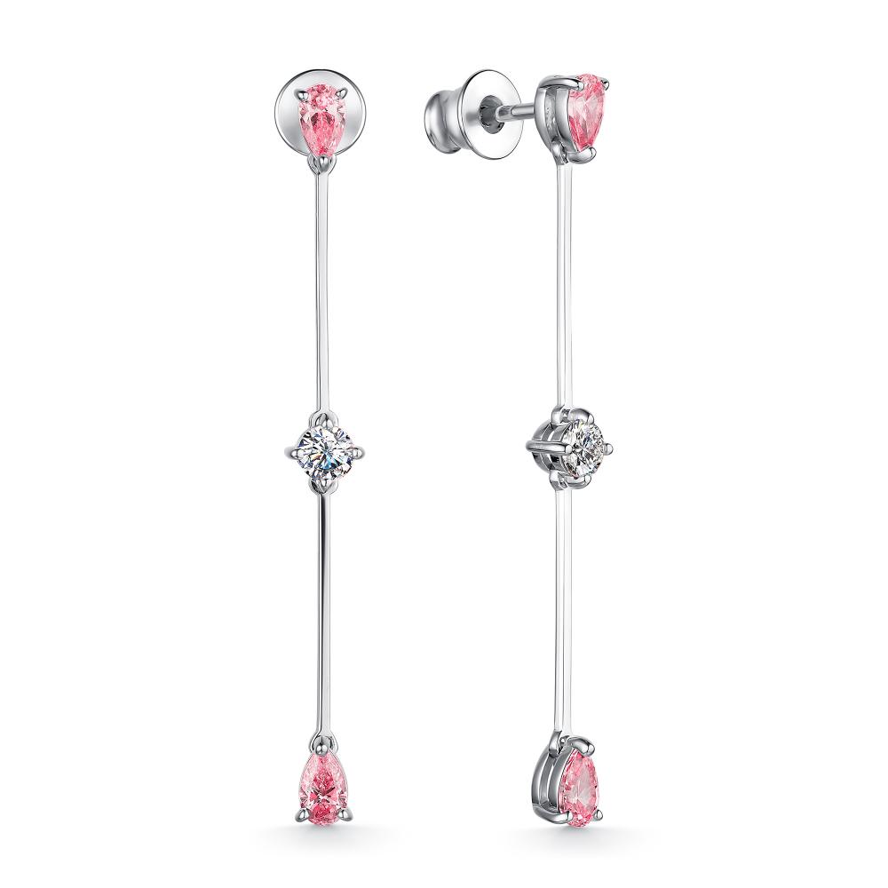 

Серьги из серебра с swarovski АЛЬКОР 02-2470_СВ56-00, 02-2470_СВ56-00