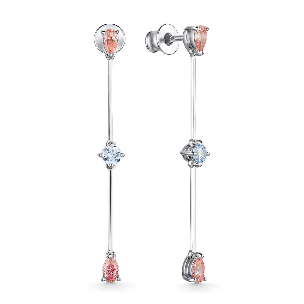

Серьги из серебра с swarovski АЛЬКОР 02-2470_СВ57-00, 02-2470_СВ57-00