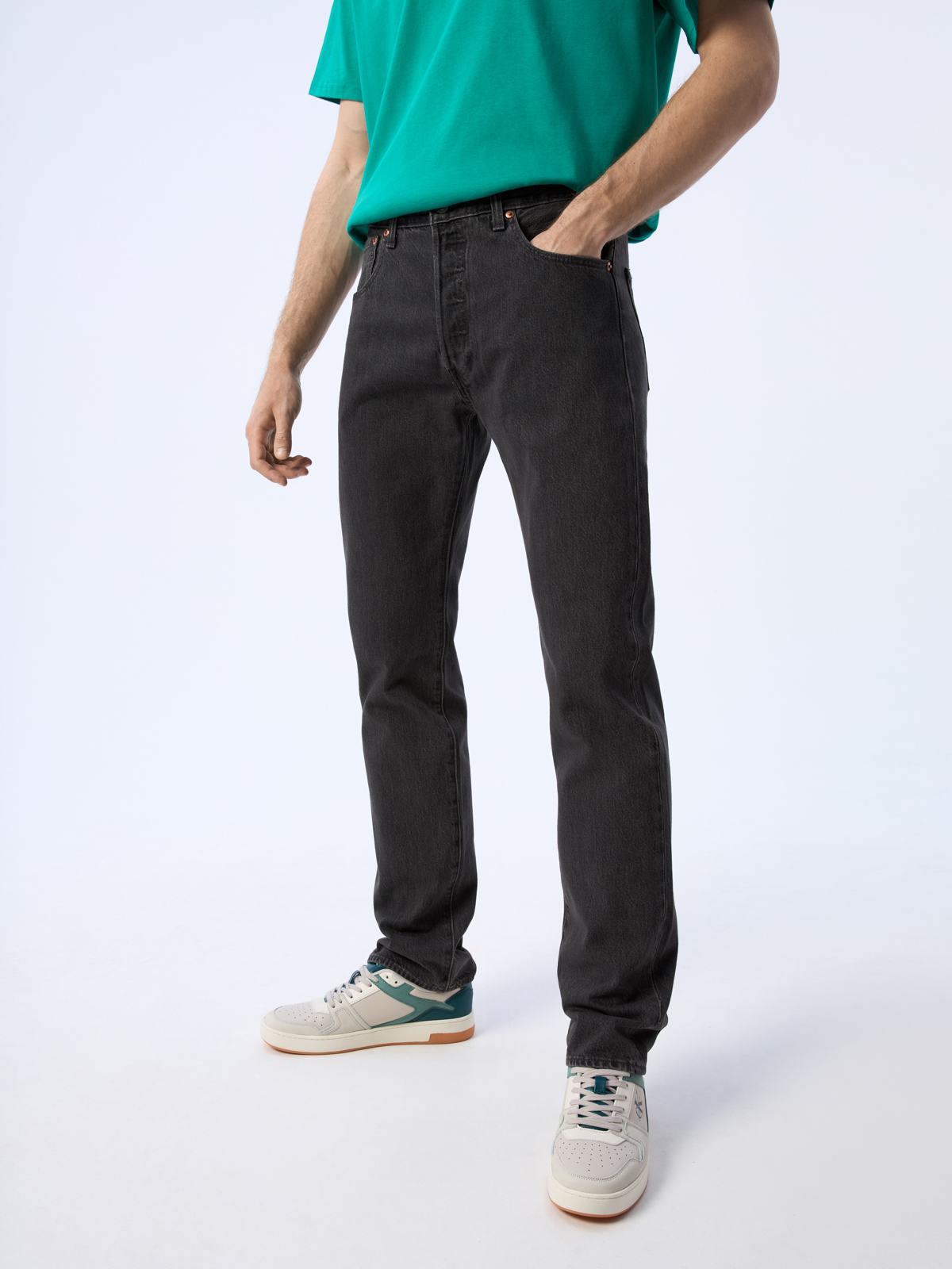 

Джинсы мужские Levi's 79830 черные 34-34, Черный, 501