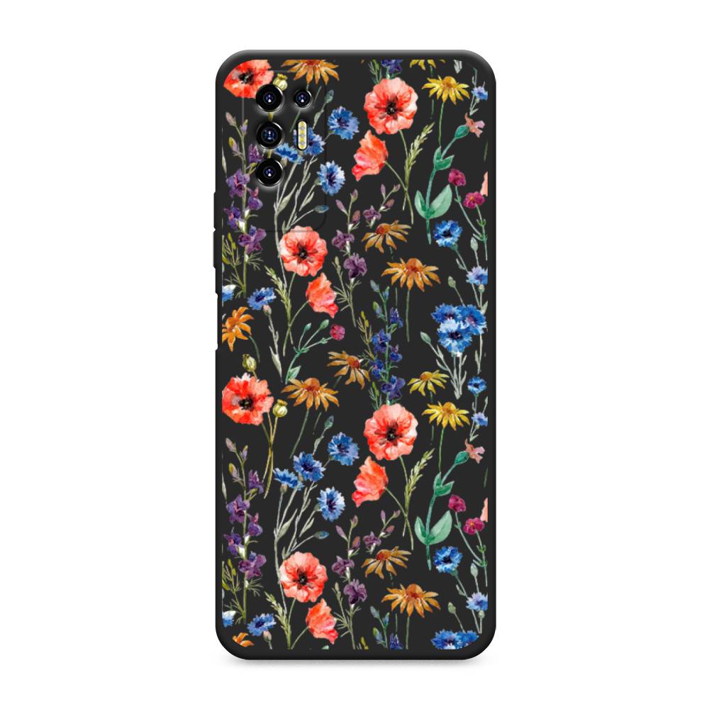 

Чехол Awog на Tecno Pova 2 "Маки и васильки фон", 300552-1