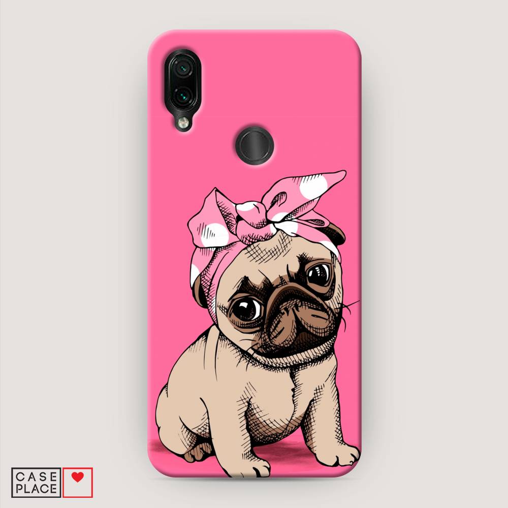 фото Пластиковый чехол "dog pin-up" на xiaomi redmi 7 awog