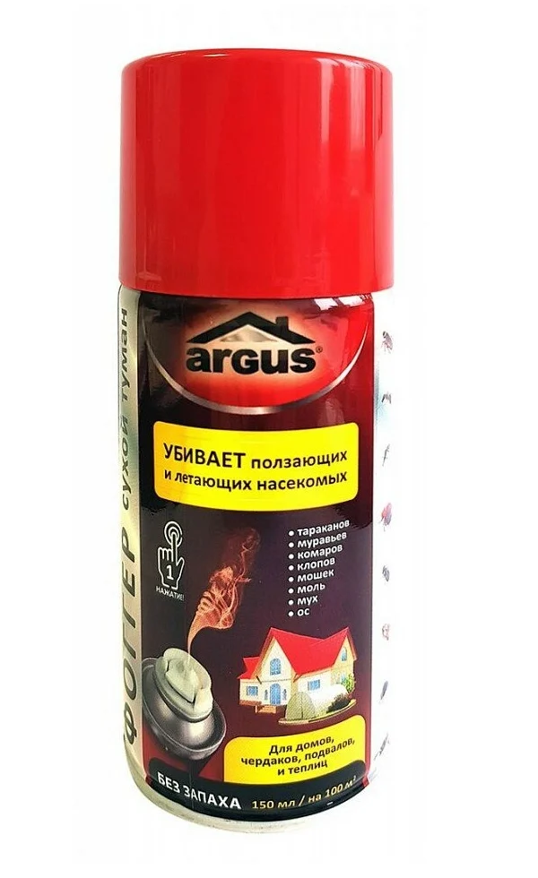 Жидкость от насекомых Argus Фоггер Сухой Туман 4627158562073x4 150 мл