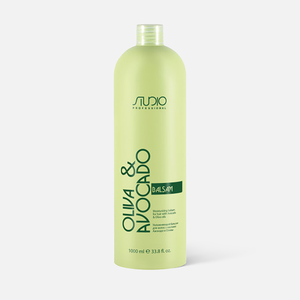 Бальзам для волос Kapous Professional Studio увлажняющий, с маслами авокадо и оливы, 1 л elseve бальзам эльсев роскошь 6 масел питательный