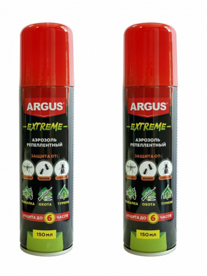 

Аэрозоль от насекомых Argus Extreme 4605632244974x2 150 мл, Extreme