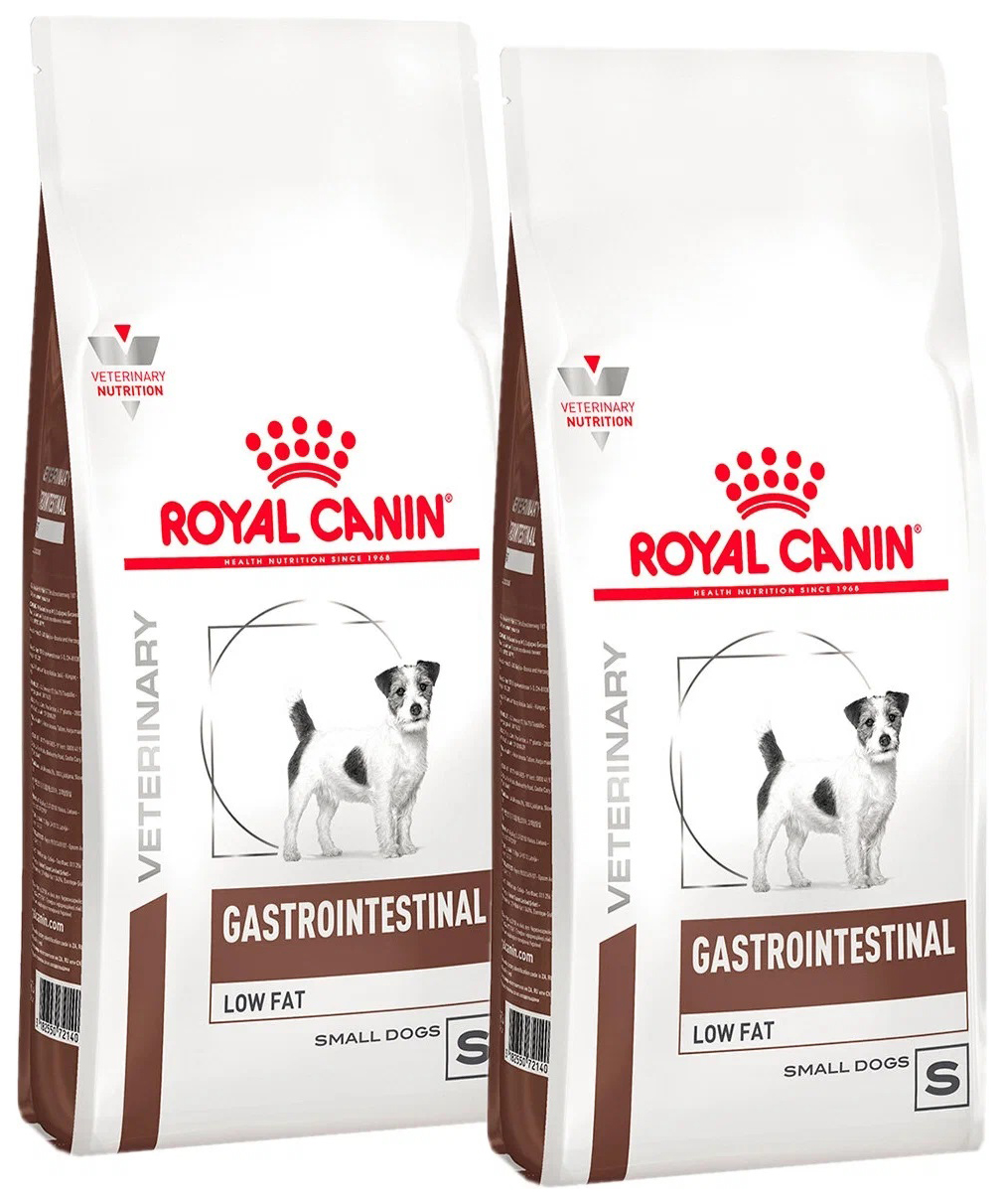 

Сухой корм для собак маленьких пород Royal Canin Gastrointestinal Low Fat, 2 шт по 3 кг