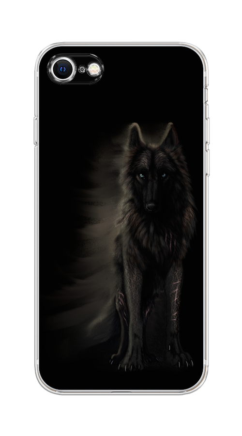 

Чехол на Apple iPhone 7/8/SE 2020/SE 2022 "Туманный волк", Черный, 12450-1
