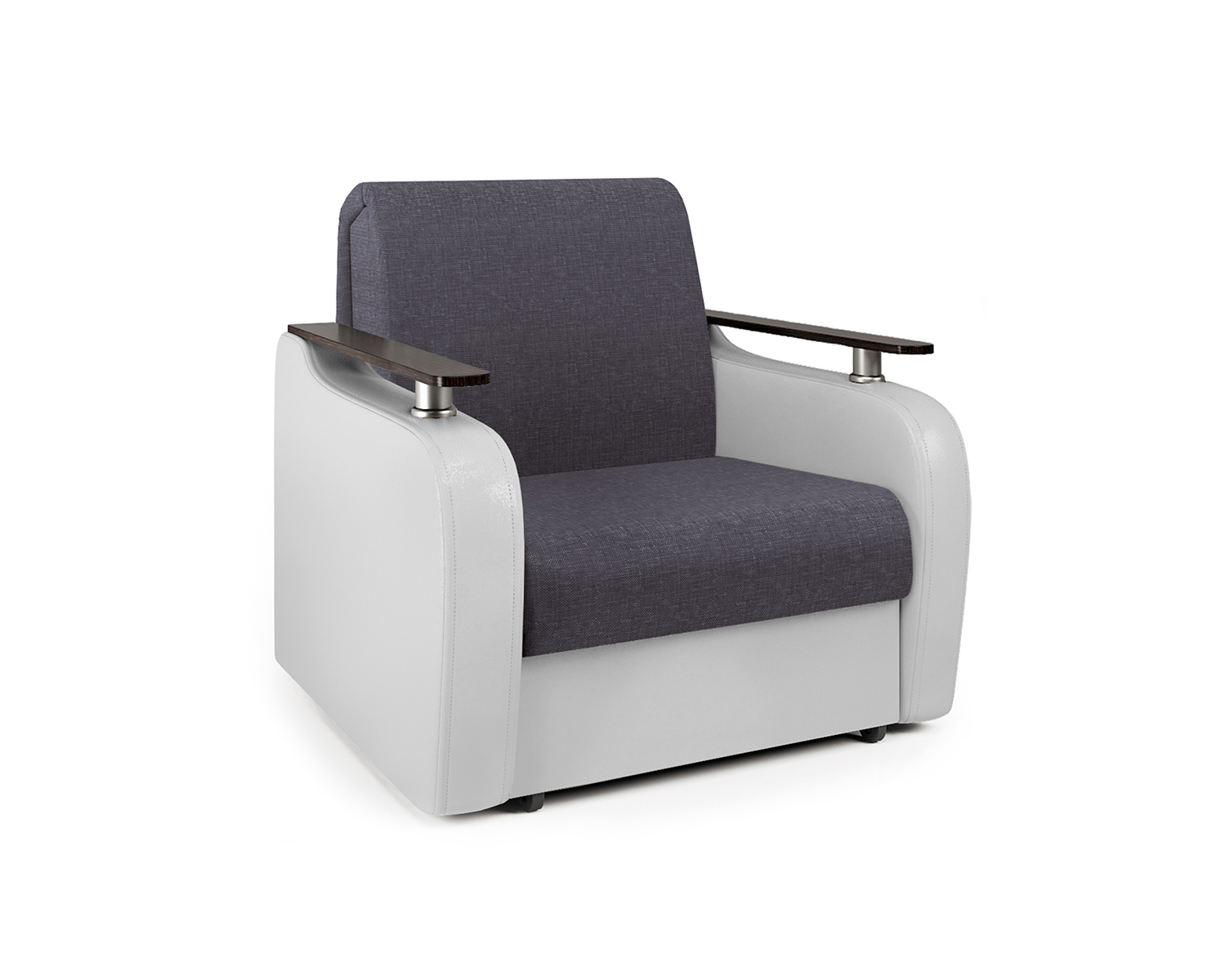фото Кресло-кровать шарм-дизайн гранд д 33070737, серый/белый/бук