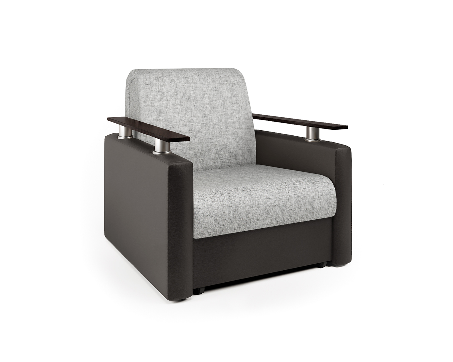 Кресло-кровать Шарм-Дизайн Шарм 33070698, шоколад/серый/бук