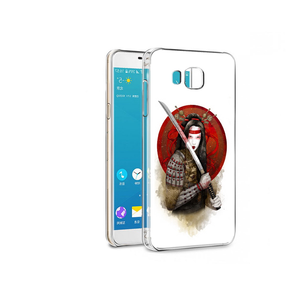 

Чехол MyPads Tocco для Samsung Galaxy Alpha рисованная девушка с катаной (PT13063.503.580), Прозрачный, Tocco