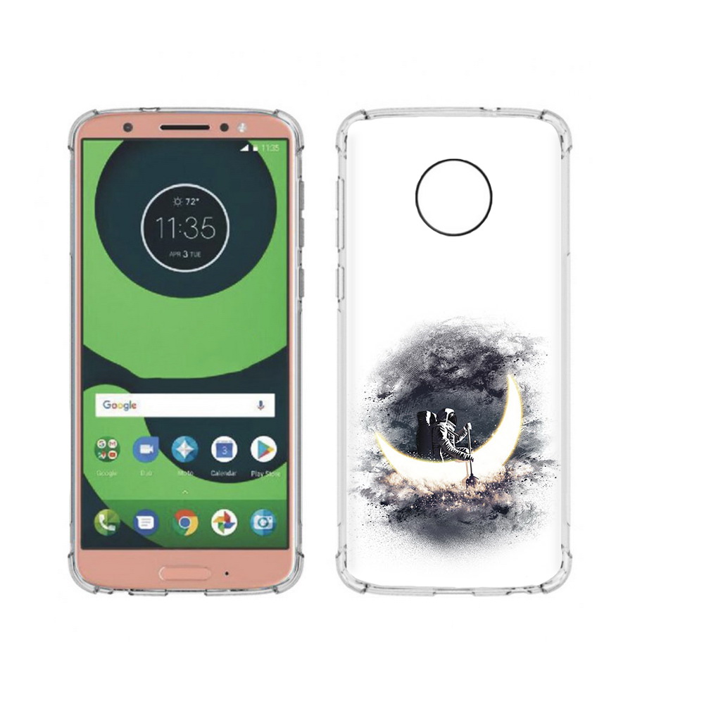 

Чехол MyPads Tocco для Motorola Moto G6 лунный путешественник (PT99805.376.448), Прозрачный, Tocco