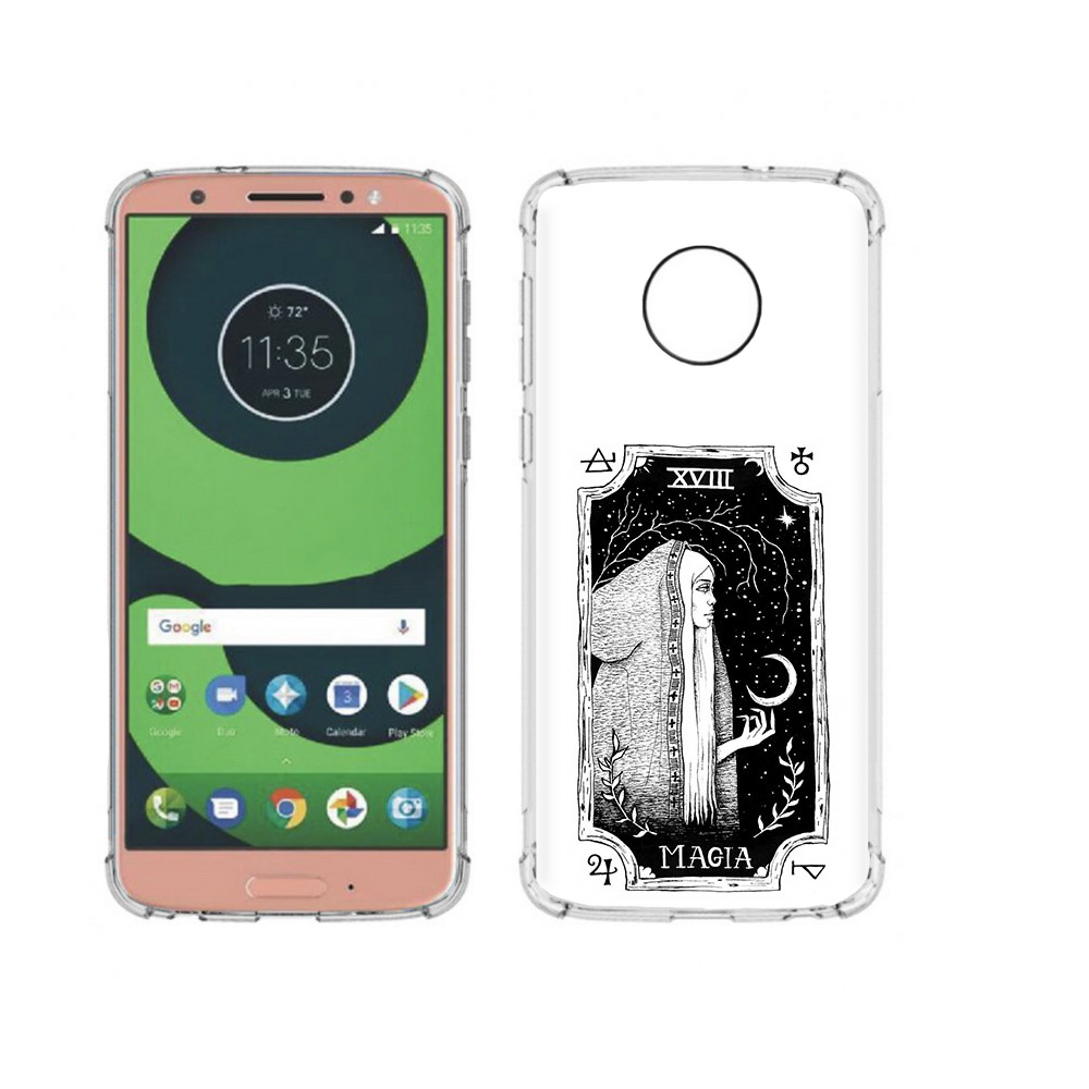 

Чехол MyPads Tocco для Motorola Moto G6 лунная магия (PT99805.376.447), Прозрачный, Tocco