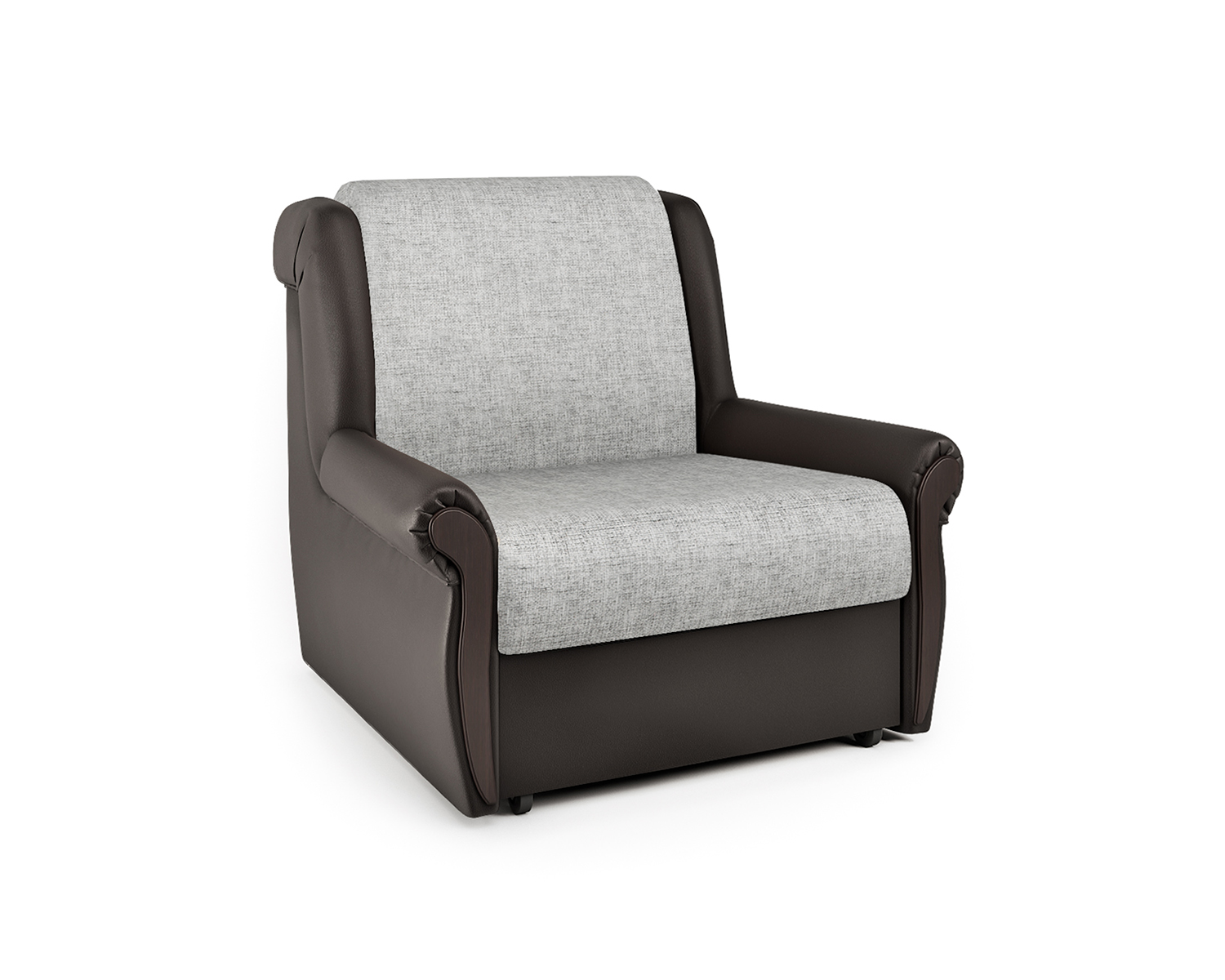 Кресло-кровать Шарм-Дизайн Аккорд М 33070669, шоколад/серый/бук